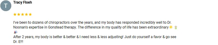 Chiropractic Chesterfield MO Tracy Floeh Screenshot Testimonial